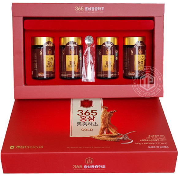 Cao Hồng Sâm Đông Trùng Hạ Thảo Hàn Quốc 365 - Giải pháp sức khỏe từ thiên nhiên hàng đầu! ( hàng mới về )