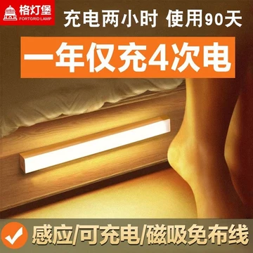 Lâu đài lưới LED Đèn cảm biến cơ thể thông minh với sạc không dây, đèn cảm biến từ tính, đèn cảm biến chuyển động, đèn n