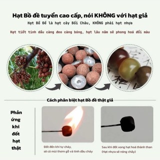 Vòng Tay Hạt Bồ Đề Size 12mm nhiều màu, Đính Cườm Gốc Bồ Đề Tự Nhiên , Dành Cho Nam Nữ, Chuỗi Mân Côi