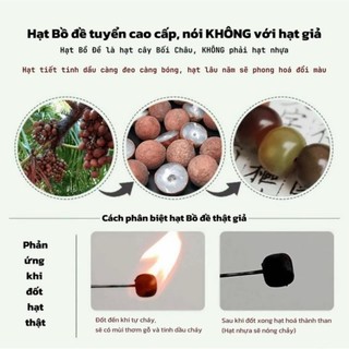 Vòng tay hạt bồ đề tự nhiên đeo tay chạm khắc Lục Tự Đại Minh Chú Bồ Đề An Nhiên