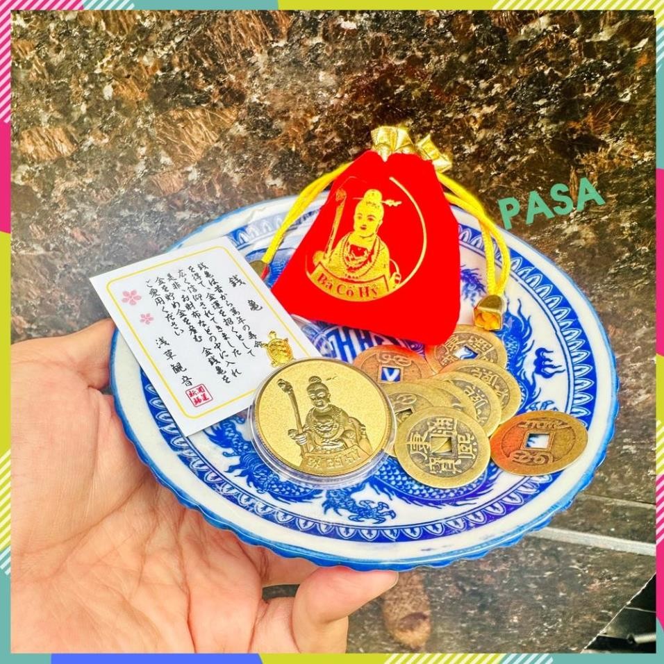Trọn Bộ Túi Bà Cố Hỷ Làm Lộc , Kèm Túi Đỏ Tượng Bà Cố thích hợp xin làm kinh doanh mua bán