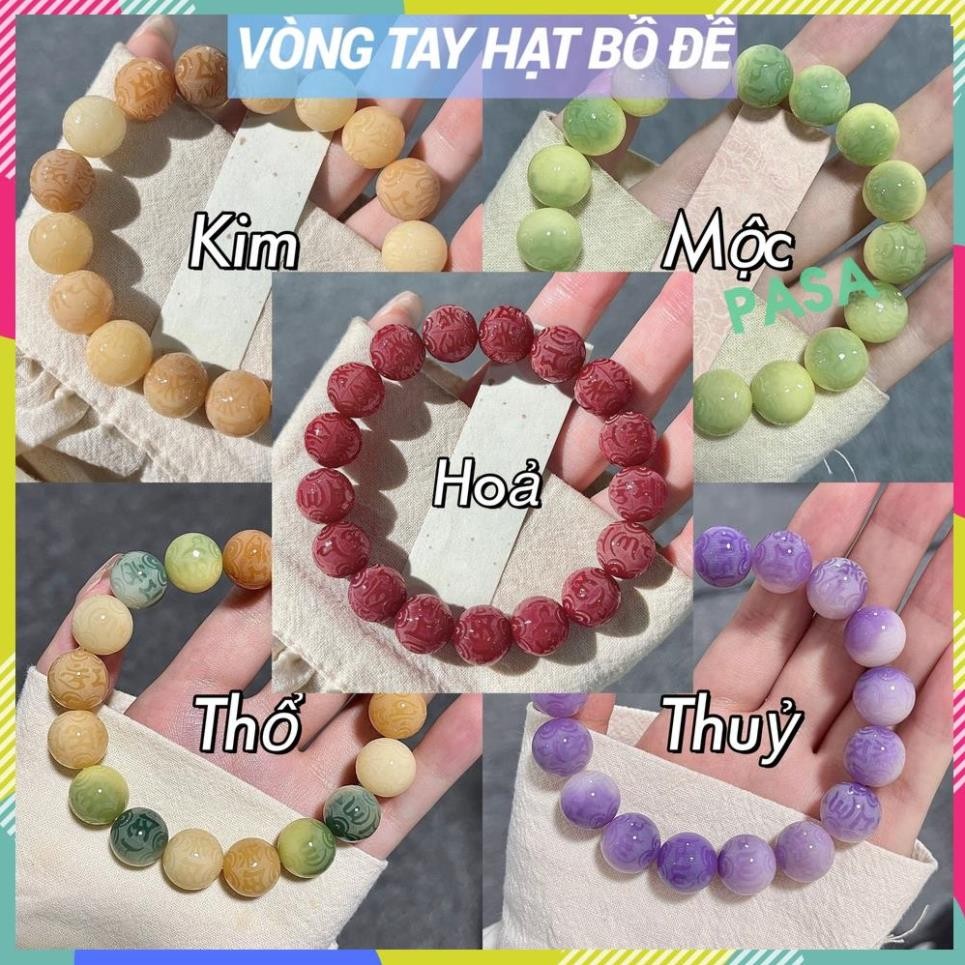 Chuỗi Đeo Tay Bồ Đề Đơn Khắc Chú Lục Tự Đại Minh , bình an cát tường