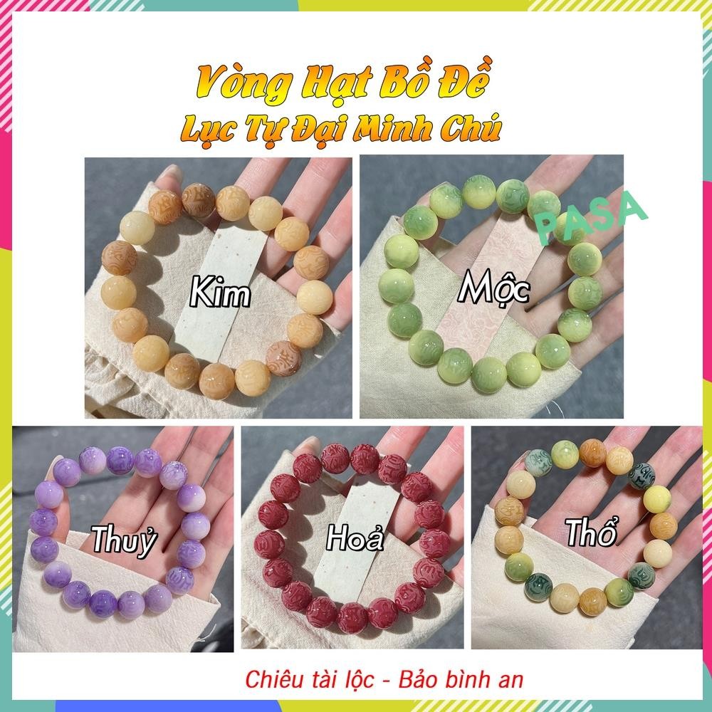 Vòng Bồ Đề Khắc Lục Tự Đại Minh Chú – Vòng Tay Phong Thủy Hút Bình An