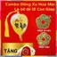 Lá Bồ Đề 12 Con Giáp Nguyên Bản Lá Thật + Đồng Xu Hoa Mai Chiêu Tài (Hàng loại 1)