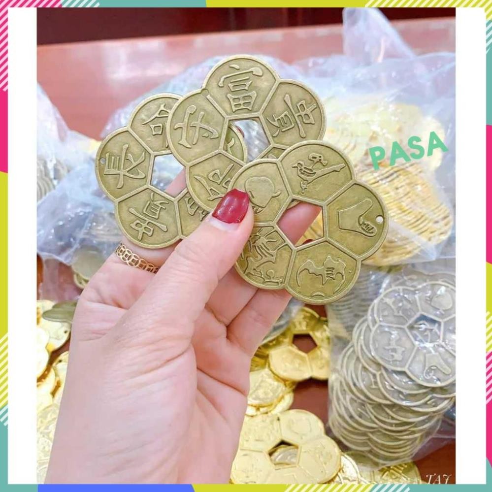 Xu Hoa Mai , Hoa mai 5 cánh Xu phong thủy , Xu tài lộc , Xu may mắn