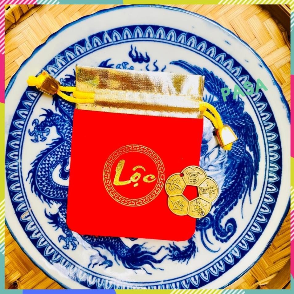 (Đã xin lộc) Đồng xu hoa mai Cổ 3cm phong thuỷ , sỉ số lượng lớn