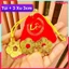 Combo 3 Đồng Xu Hoa Mai Mạ Vàng / Cổ 3cm – Tặng Kèm Túi Lộc Đỏ Mang May Mắn Đầu Năm