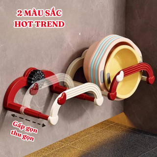 Móc treo chậu nhà tắm hút chân không giá treo chậu giá treo thau chậu móc treo thau chậu Huli - MC07