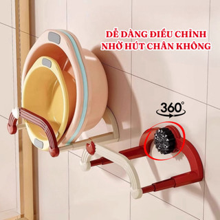 Móc treo chậu nhà tắm hút chân không giá treo chậu giá treo thau chậu móc treo thau chậu Huli - MC07