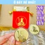 ⭐SẴN HÀNG⭐ Sỉ Đồng Xu Bà Cố Hỷ Thượng Động Mạ Vàng , Kèm Túi Đỏ Bà Cố Phong Thuỷ May Mắn