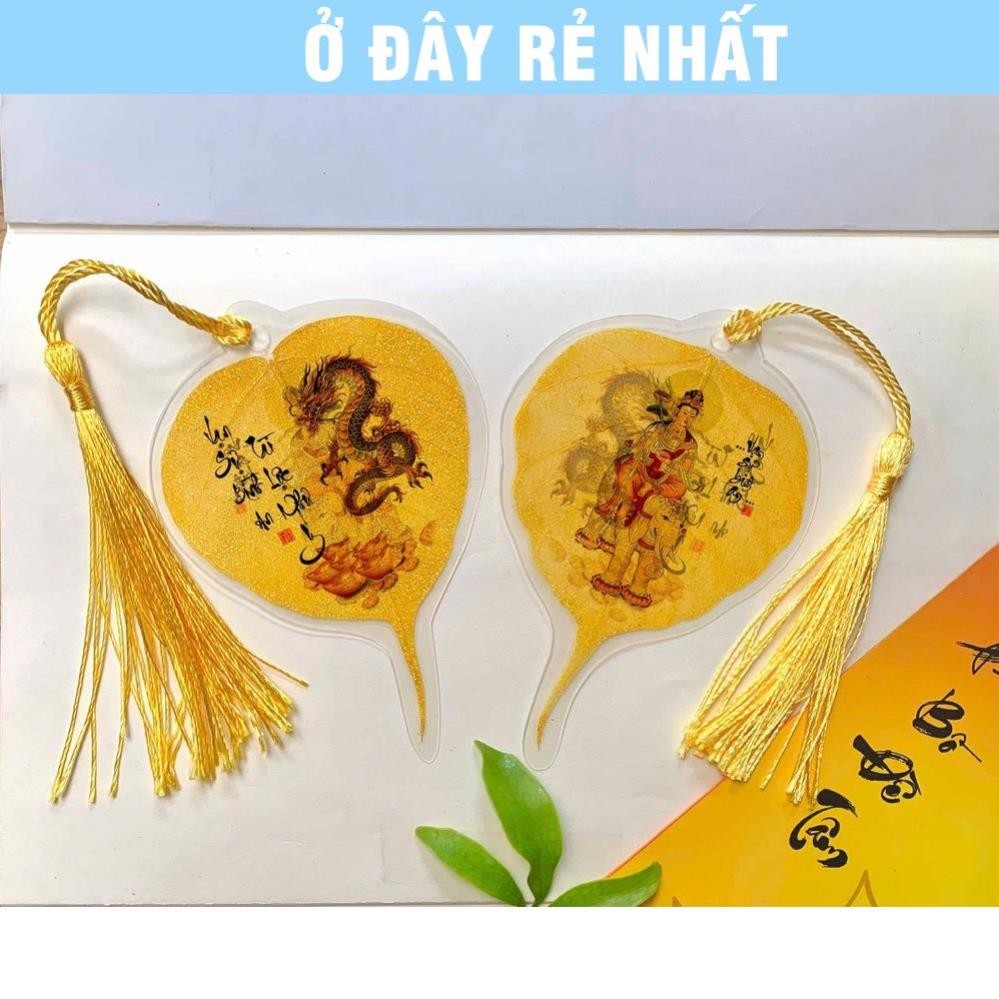 ⭐SẴN HÀNG⭐ (LÁ THẬT, TỰ NHIÊN) Lá Bồ Đề 12 Con Giáp In 2 Mặt, Mặt Trước Con Giáp -Mặt Sau Hình Phật Bản Mệnh