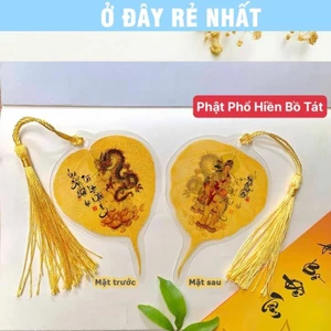 ⭐SẴN HÀNG⭐ Lá bồ đề thư pháp 12 con giáp và phật bản mệnh ( Lá Bồ Đề Thật ) Quà Tặng Phong Thủy