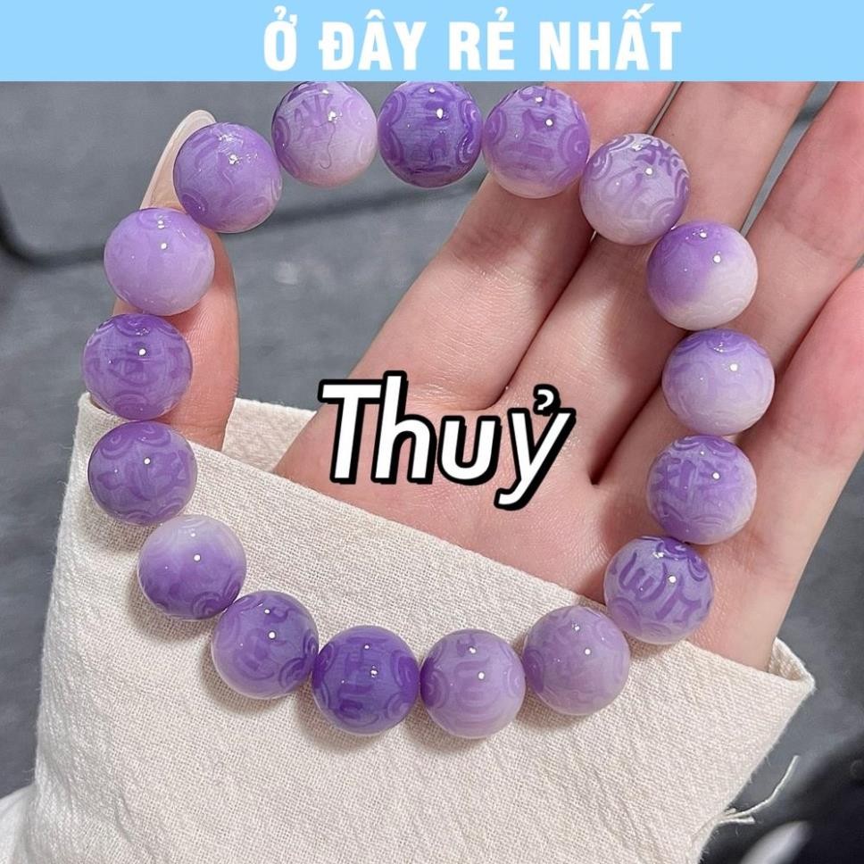⭐SẴN HÀNG⭐ Vòng Đeo Tay Hạt Bồ Đề Khắc Lục Tự Đại Minh Chú Om MaNi PadMe Hum, Chuỗi Bồ Đề Hạt Niệm Phật