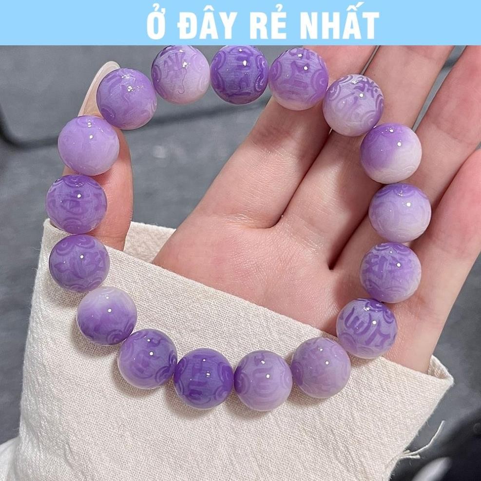 ⭐SẴN HÀNG⭐ Vòng Đeo Tay Hạt Bồ Đề Khắc Lục Tự Đại Minh Chú Om MaNi PadMe Hum, Chuỗi Bồ Đề Hạt Niệm Phật