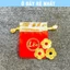 ⭐SẴN HÀNG⭐ Túi lộc và 3 đồng xu hoa mai may mắn phong thuỷ , size nhỏ 3cm
