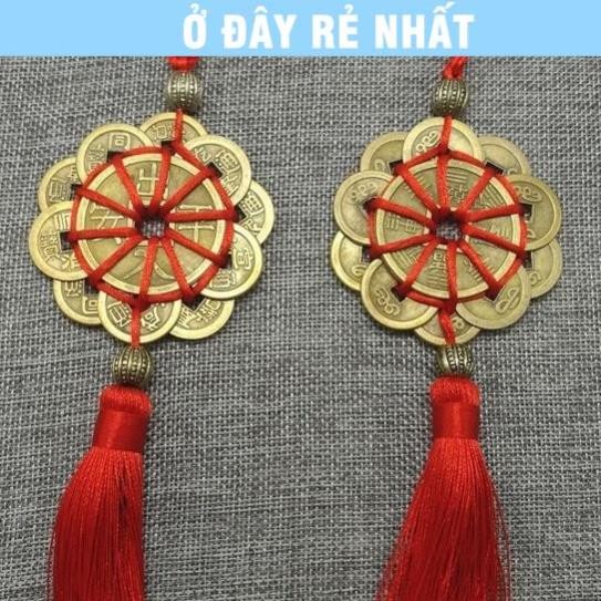 ⭐SẴN HÀNG⭐ Sỉ Dây Treo Xu Mai Hoa Thập Toàn, Dây Xu Hoa Mai 10 Cánh treo ô tô phong thủy #Maihoathaptoan