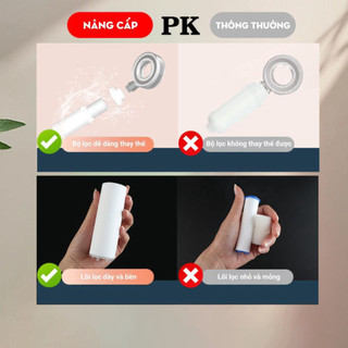Bộ Lọc Vòi Hoa Sen Lọc Nước Khử Clo, Hương Thơm Thư Giãn, Dưỡng Ẩm Cho Da Life Plus - VS04