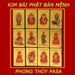 Kim Bài Phật Bản Mệnh 12 con giáp - ĐÃ KHAI QUANG