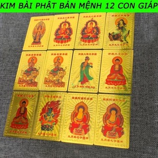 Kim Bài Phật Bản Mệnh 12 con giáp - ĐÃ KHAI QUANG