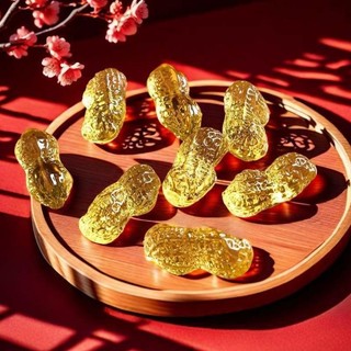 Combo 5 hạt đậu phộng bằng pha lê, biểu tượng của may mắn & tài lộc như ý