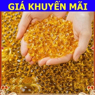 Túi 100 Thỏi Vàng Thủy Tinh Kim Nguyên Bảo Trong Suốt Chiêu Tài Lộc, Size Nhí 15mm, Trang Trí Phong Thủy