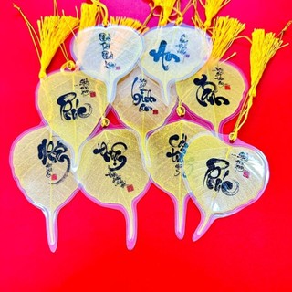 [Lá Nguyên Bản] Lá Bồ Đề Tài Lộc ,may mắn để ốp lưng điện thoại, treo xe ô tô, để vào bóp, ví