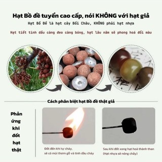 Vòng tay gốc Bồ đề tự nhiên với hạt tròn Hạt Phật Hồi sức Vòng tay Mới