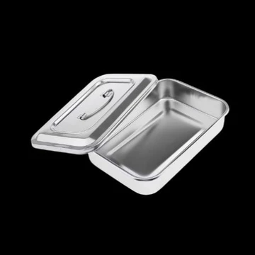 Hộp đựng dụng cụ y tế chất liệu Inox: Hộp Sản có lỗ, hộp sản không lỗ, hộp hấp dụng cụ hộp trung, hộp tiểu