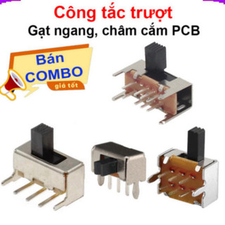 [Giá combo] Công tắc trượt, công tắc slide chân cắm chỉnh ngang hàn PCB
