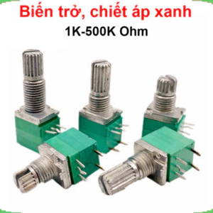 Biến trở, chiết áp xanh RK097N, RV097NS, RK097G, RK097GS 1K - 500K Ohm