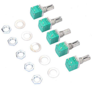 [Giá sỉ] (5C) Biến trở, chiết áp xanh RK097N, RV097NS, RK097G, RK097GS 1K - 500K Ohm