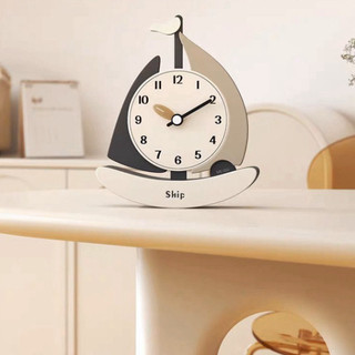 [FB] Tranh để bàn lắc lư kết hợp đồng hồ hình thuyền buồm mẫu mới nhất, decor bàn học, bàn làm việc, quà tặng sinh nhật