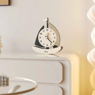 [FB] Tranh để bàn lắc lư kết hợp đồng hồ hình thuyền buồm mẫu mới nhất, decor bàn học, bàn làm việc, quà tặng sinh nhật