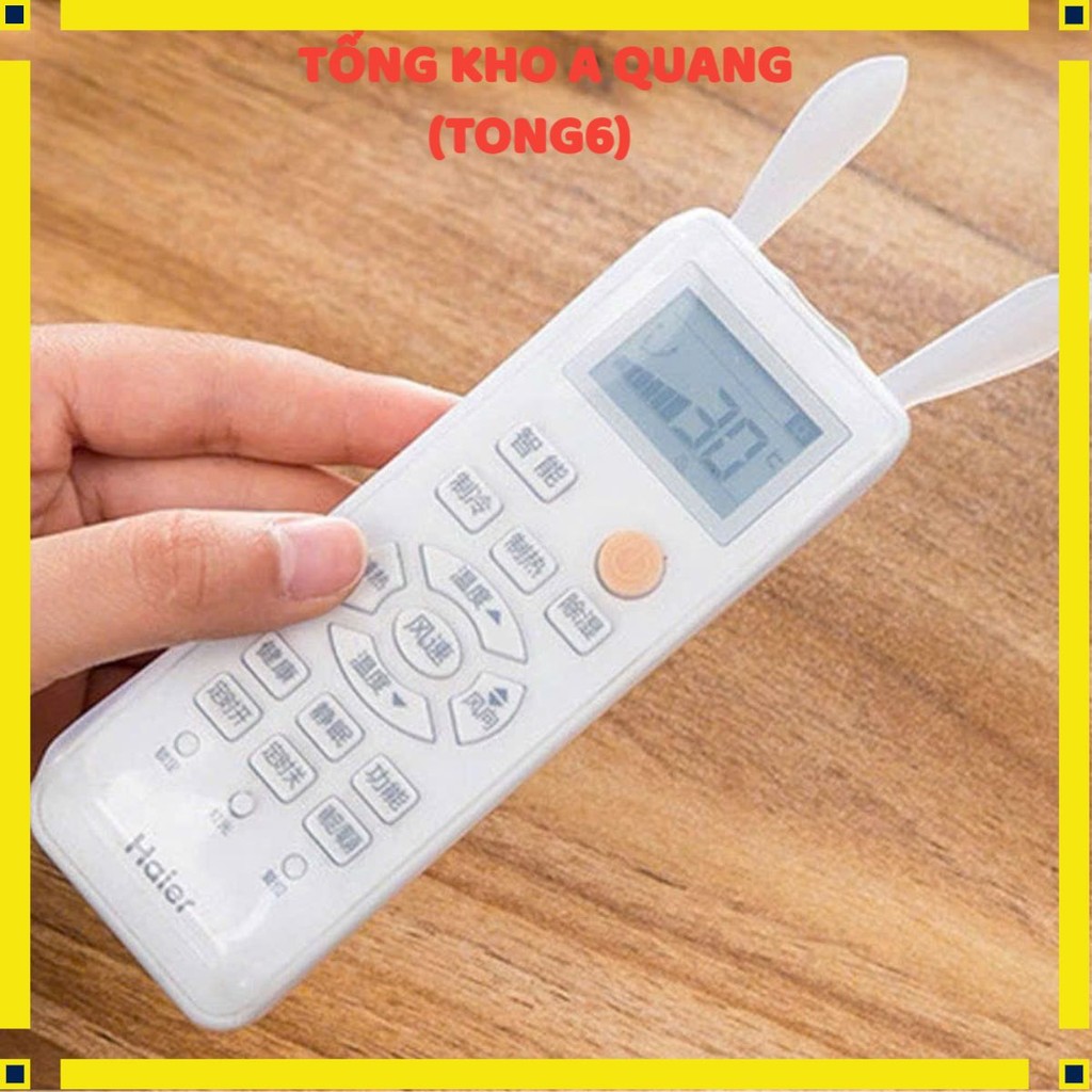 Vỏ bao điều khiển silicon dễ thương – Kiểu tai thỏ dạ quang phù hợp remote tivi và máy lạnh LG