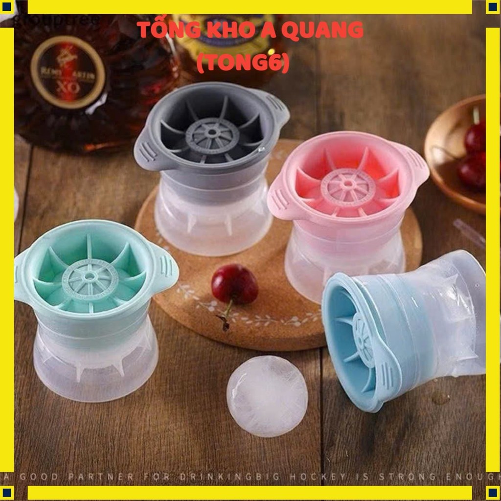 Khuôn Làm Đá Tròn Silicon Cao Cấp – Tạo Đá Viên Lớn Mát Lâu, Không Tan Nhanh