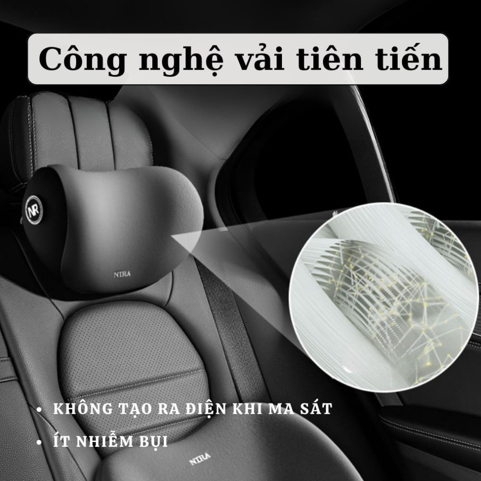 Gối Tựa Lưng Tựa Đầu Cao Su Mềm êm ái Dùng Cho Ghế Ô Tô Ghế Văn Phòng Hỗ Trợ Cột Sống Giảm Đau Mỏi