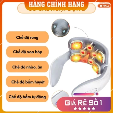 [ Hàng Chính Hãng] Máy massage cổ vai gáy, Máy Mát Xa cổ Xung Điện 5 đầu giúp thư giãn mát xa cổ thoải mái