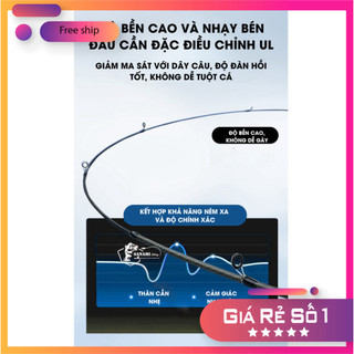 [Ưu Đãi] "Cần Câu Lure Siêu Dẻo Cán Liền UL Xốp Sanami Chất Lượng Tối Ưu, Mã CC03, Chuyên Dụng Cho Câu Cá" [SF2]