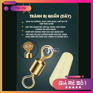 [ MUA 3 TẶNG 1 VỈ LƯỠI ]Trục Câu Đài Qianlilai Hình Buộc Sẵn Màu Vàng DT08 Chất Lượng Cao[SF2]