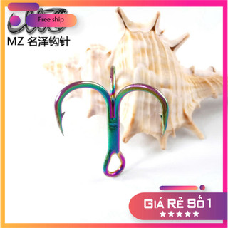 [Ưu Đãi] Bộ Lưỡi Câu 3 Tiêu TiTan Thép Carbon Nhiều Màu Sắc - Set 5 Lưỡi LC43 Chất Lượng Cao [SF2]