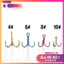 Bộ Lưỡi Câu 3 Tiêu TiTan Thép Carbon Nhiều Màu Sắc - Set 5 Lưỡi LC43 Chất Lượng Cao [SF2]
