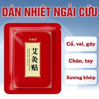 Miếng Dán Giảm Đau Nhiệt Ngải Cứu Vai Gáy Đau Lưng Đau Khớp | Miếng Dán Gừng Nóng Giữ Ấm 100 Miếng