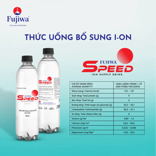 Fujiwa Speed 550ml ION Supply Drink - Nước uống bổ sung ion bù điện giải, bù khoáng dành cho người tập thể thao