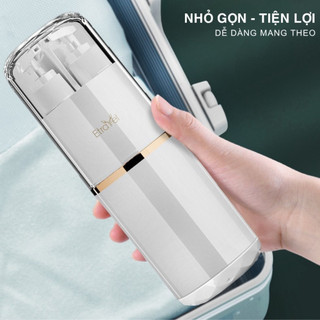 Hộp đựng bàn chải đánh răng du lịch đa năng 5 trong 1 kèm bình chiết, cốc, lược, gương tiện lợi