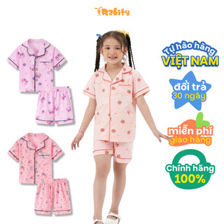 Đồ bộ Pijama tay ngắn mặc nhà dễ thương bé gái Rabity 92685