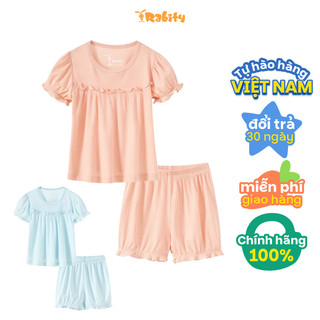 Đồ bộ tay ngắn Easy Wear vải Modal bé gái Rabity 92474