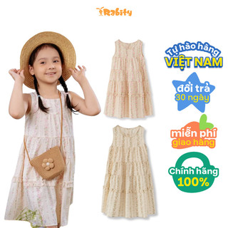Đầm sát nách hoa nhí dáng xoè bé gái Rabity 952.012
