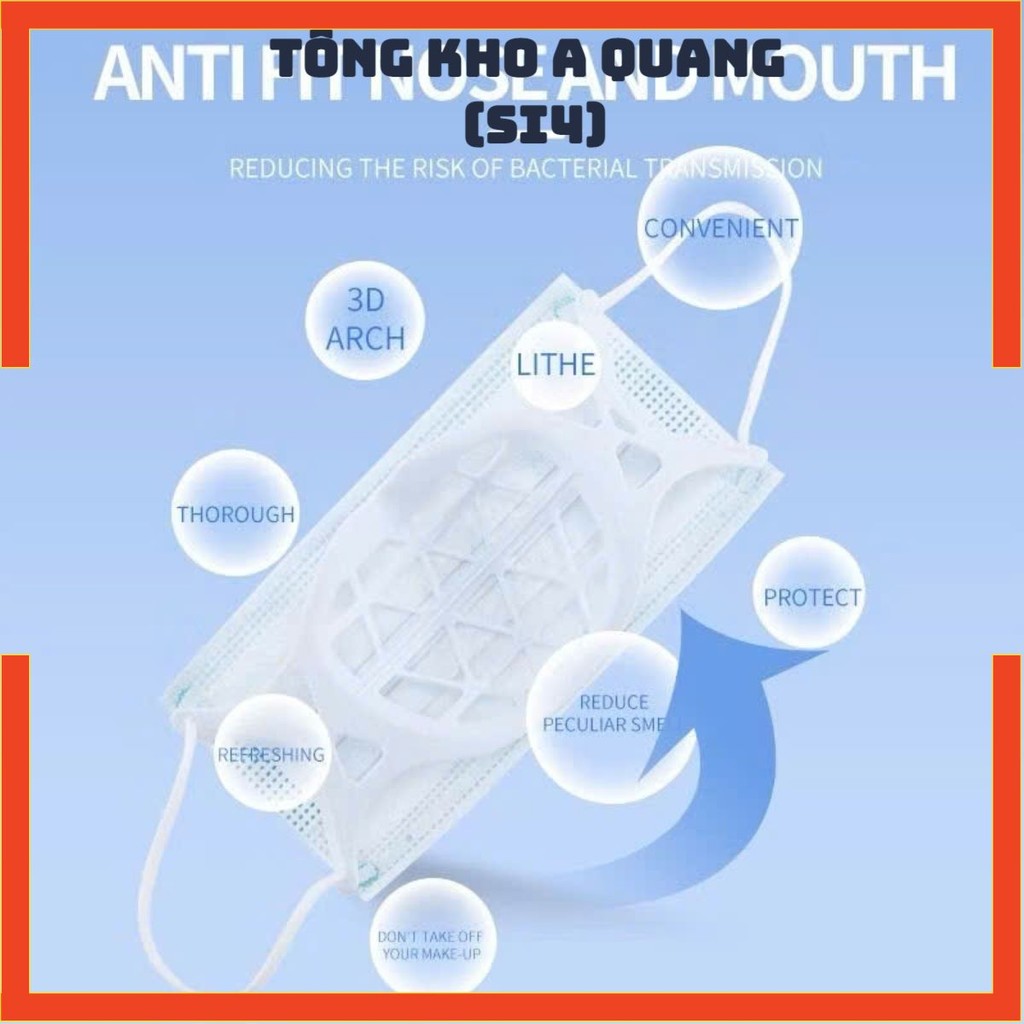 Khung giữ khẩu trang 3D – Miếng đệm bên trong cải thiện không khí và chống bí da