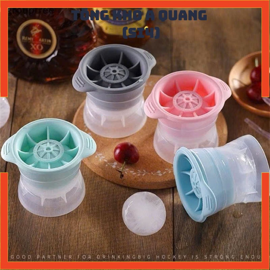 Dụng Cụ Làm Đá Viên Tròn To Bằng Silicon – Siêu Tiện Lợi, Dễ Vệ Sinh, Bền Bỉ