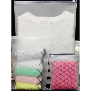 Túi Zip Lụa Mờ Túi Nhựa PE Trong Suốt Đựng Quần Áo Giày Dép Phụ Kiện Đồ Đạc Đa Năng Có Lỗ GIOVA